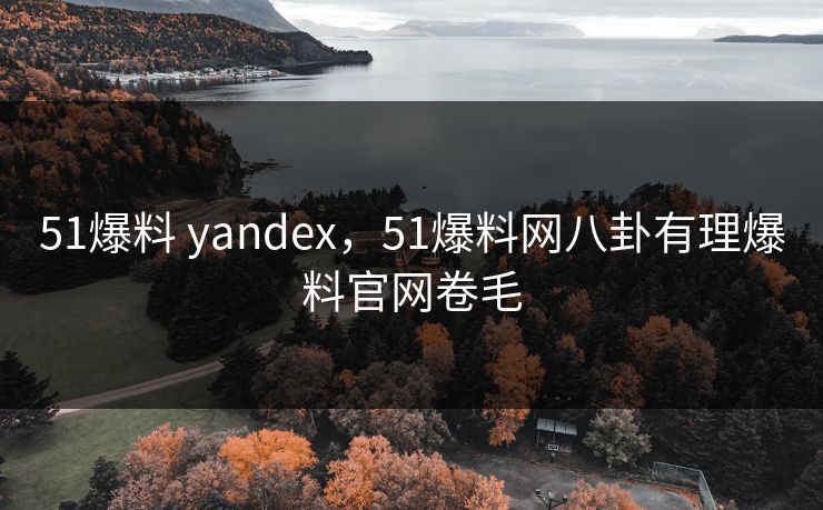 51爆料 yandex，51爆料网八卦有理爆料官网卷毛