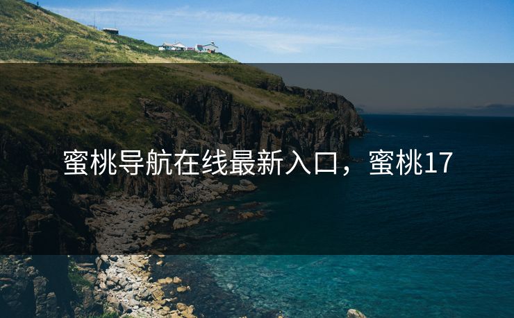 蜜桃导航在线最新入口，蜜桃17